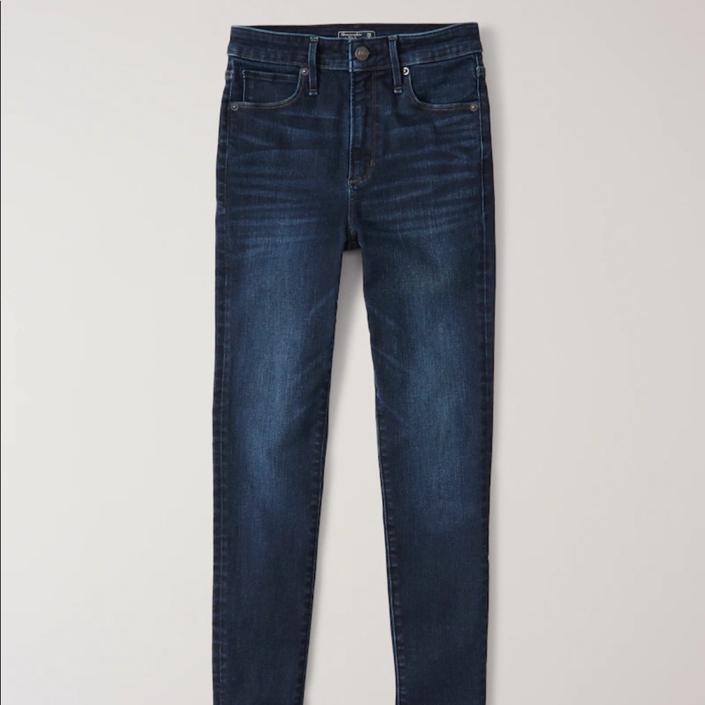 Abercrombie and Fitch Harper Mid Rise Super Skinny Jeans